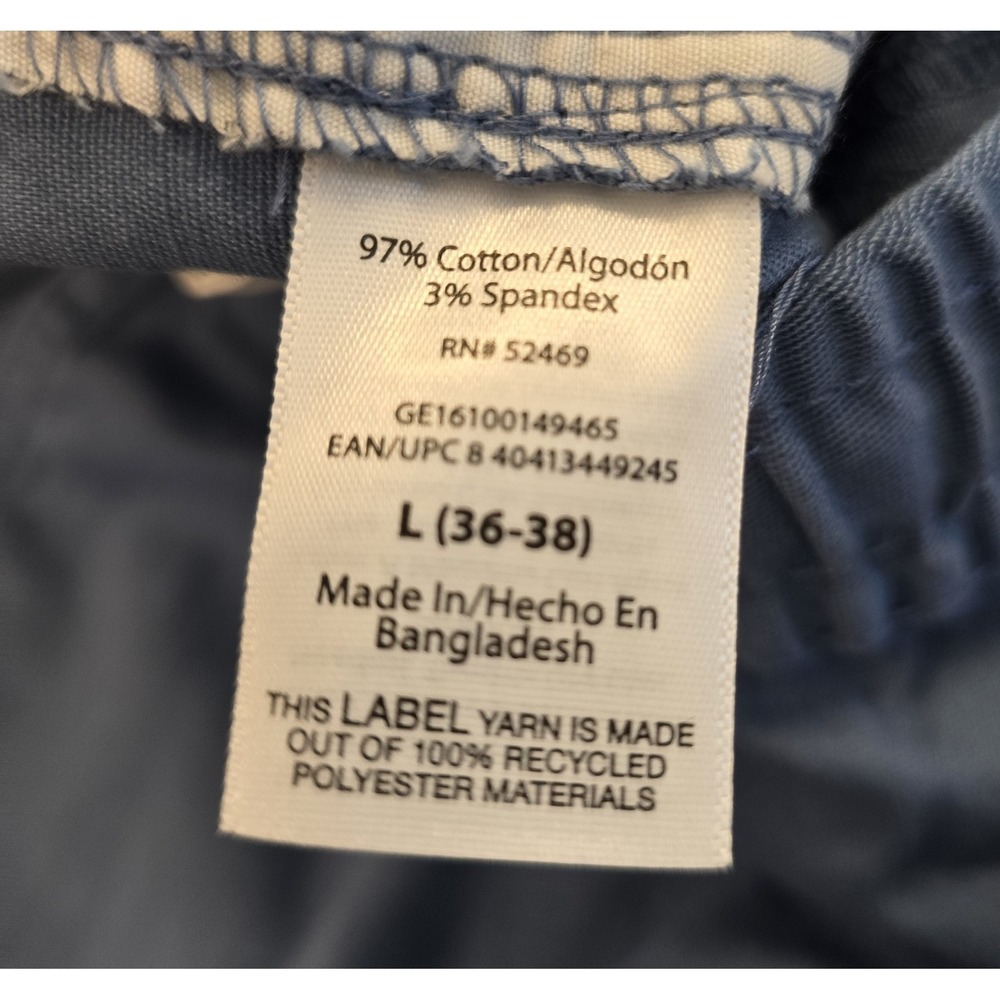 NWT George Above The Knee Pull On Shorts 8" Inseam Blue Mens Large - Picture 4 of 5